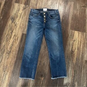 MCGUIRE DENIM JEANS women's 29 raw hem gold button fly